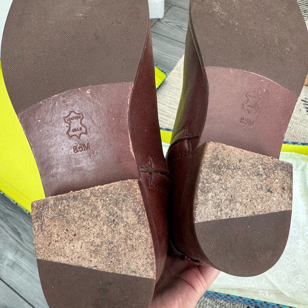 Tory Burch Chestnut Leather Knee-High Boots - Picture 2 of 16